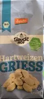 Mängden socker i Hartweizen Griess