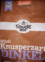 Mängden socker i Müzli Knusperzart Dinkel