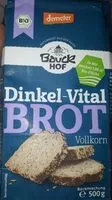 Mängden socker i Dinkel-Vitalbrot