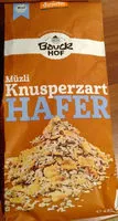 Mängden socker i Müzli Knusperzart Hafer