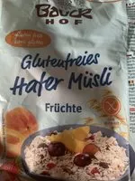 Mängden socker i Muesli de avena con frutas sin gluten