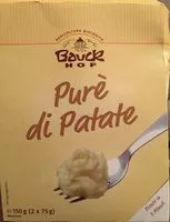 Mängden socker i Pure di patate