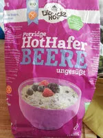 Mängden socker i Porridge Beere, glutenfrei