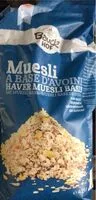 Mängden socker i Muesli a base d’avoine nonsucre