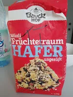 Mängden socker i Müzli Früchtetraum Hafer ungesüßt