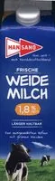 Mängden socker i Frische Weidemilch