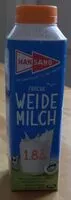Mängden socker i Frische Weide Milch 1,8%