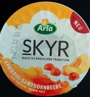 Mängden socker i Skyr Aprikose-Sanddornbeere