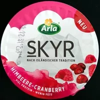 Mängden socker i Skyr Himbeere-Cranberry