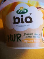 Mängden socker i Arla bio NUR Tropische Früchte