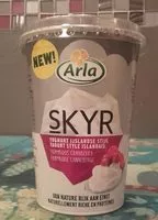 Mängden socker i Skyr aux framboises et canneberge