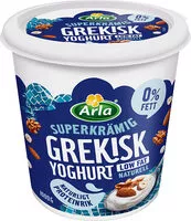 Mängden socker i Grekisk yoghurt Naturell low fat