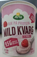 Mängden socker i Mild Kvarg Hallon