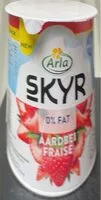Mängden socker i Skyr aardbei