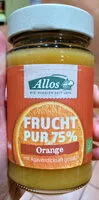 Mängden socker i Frucht Pur 75% Orange