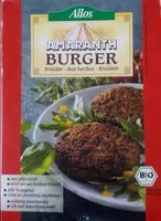 Mängden socker i Amaranth burger aux herbes