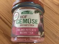Mängden socker i Rote Bete Meerrettich Aufstrich