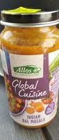 Mängden socker i Global Cuisine Indian dal masala