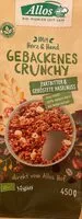Mängden socker i Gebackenes Crunchy Zarbitter & Haselnuss