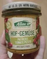 Mängden socker i Allos Hofgemüse Patrick's Tomate Pesto