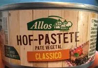 Mängden socker i Hof-Pastete Pate Vegetal