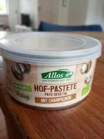 Mängden socker i Pâté végétal aux Champignons