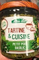 Mängden socker i Tartine & Cuisine Petit pois Basilic