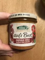 Mängden socker i Allos Auf´s Brot Paprika Chili, 140 GR Glas