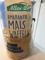 Mängden socker i Mais waffeln sea salt