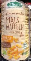 Mängden socker i Amaranth Mais Waffeln