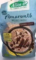 Mängden socker i Amaranth Schoko Müsli