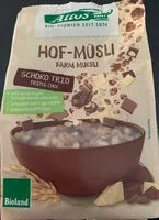 Mängden socker i Hof-Müsli