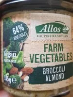 Mängden socker i FARM VEGETABLES BROCOLI ALMOND