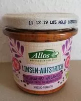 Mängden socker i Linsen-Aufstrich: Belugalinse Balsamico