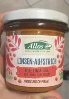 Mängden socker i Linsen-Aufstrich Rote Linse Chili