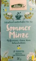 Mängden socker i Sommer Minze tisanne