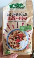 Mängden socker i Das Ungesüßte Beeren-Müsli