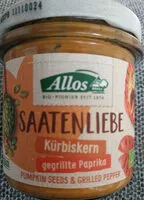 Mängden socker i Saatenliebe Kürbiskern gegrillte Paprika