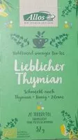 Mängden socker i Lieblicher Thymian