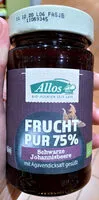 Mängden socker i Frucht Pur 75% Schwarze Johannisbeere
