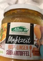Mängden socker i Allos-rote Linsen Süßkartoffelsuppe