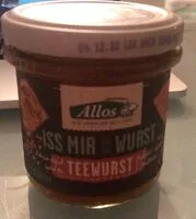 Mängden socker i Pflanzlicher Brotaufstrich mit roten Linden, Würzung nach Teewurst-Art