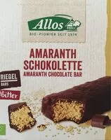 Mängden socker i Amaranth Schokolette Zartbitter