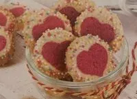 Mängden socker i Herzli plätzchen mit himbeergeschmack