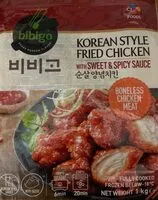 Mängden socker i Korean style fried chicken