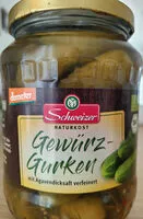 Mängden socker i Gewürzgurken mit Agavendicksaft verfeinert