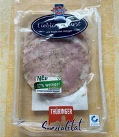 Mängden socker i Sülzfleischwurst
