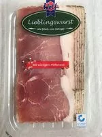 Mängden socker i Schinkenspeck mit Pfefferrand
