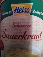 Mängden socker i schanzer Sauerkraut