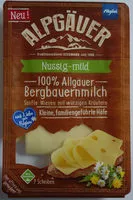 Mängden socker i 100% Allgäuer Bergbauernmilch Nussig-Mild